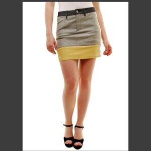 Joe's Jeans Colorblock Jacqui Mini Skirt Size 26